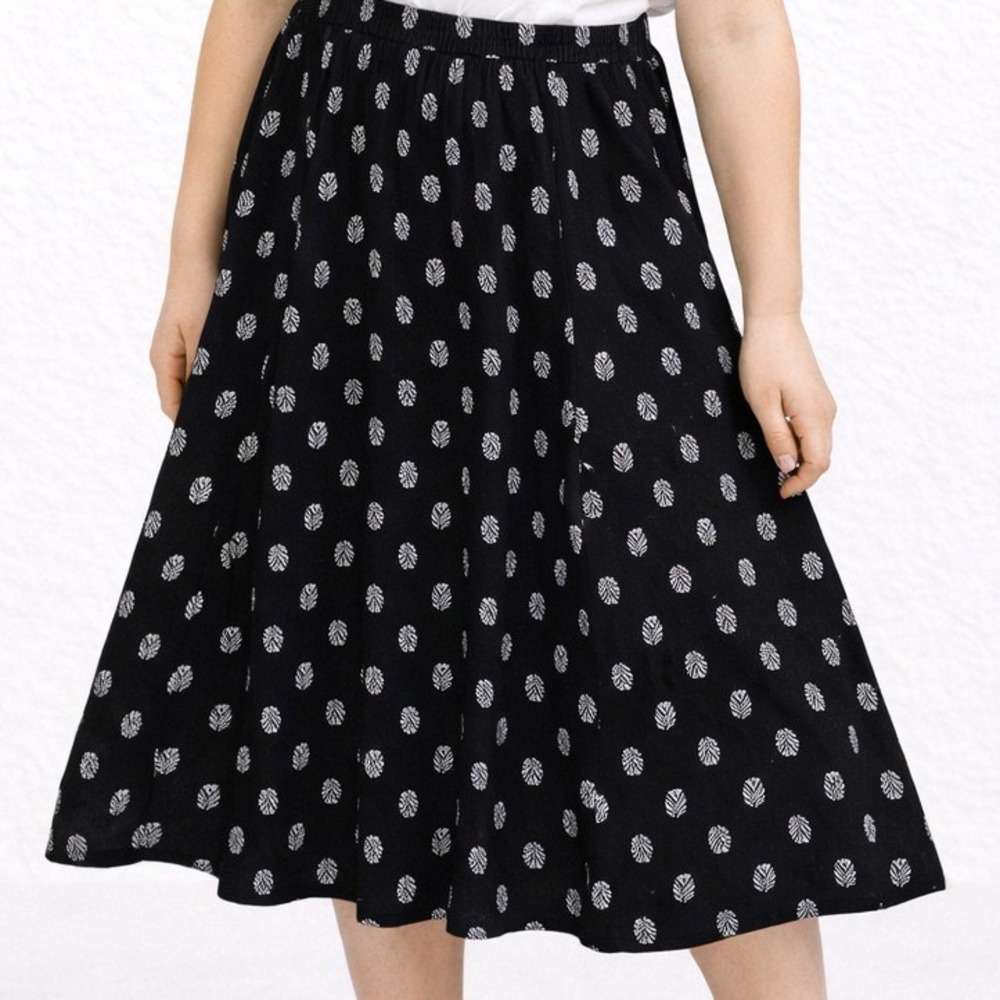 Girls Black Print Maxi Skirt Summer Casual Fashion US 24 Forever 21 Kids  Lq